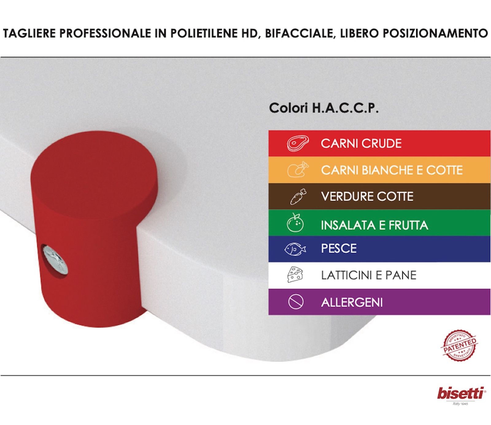 - Tagliere Professionale - Bisetti - Italia